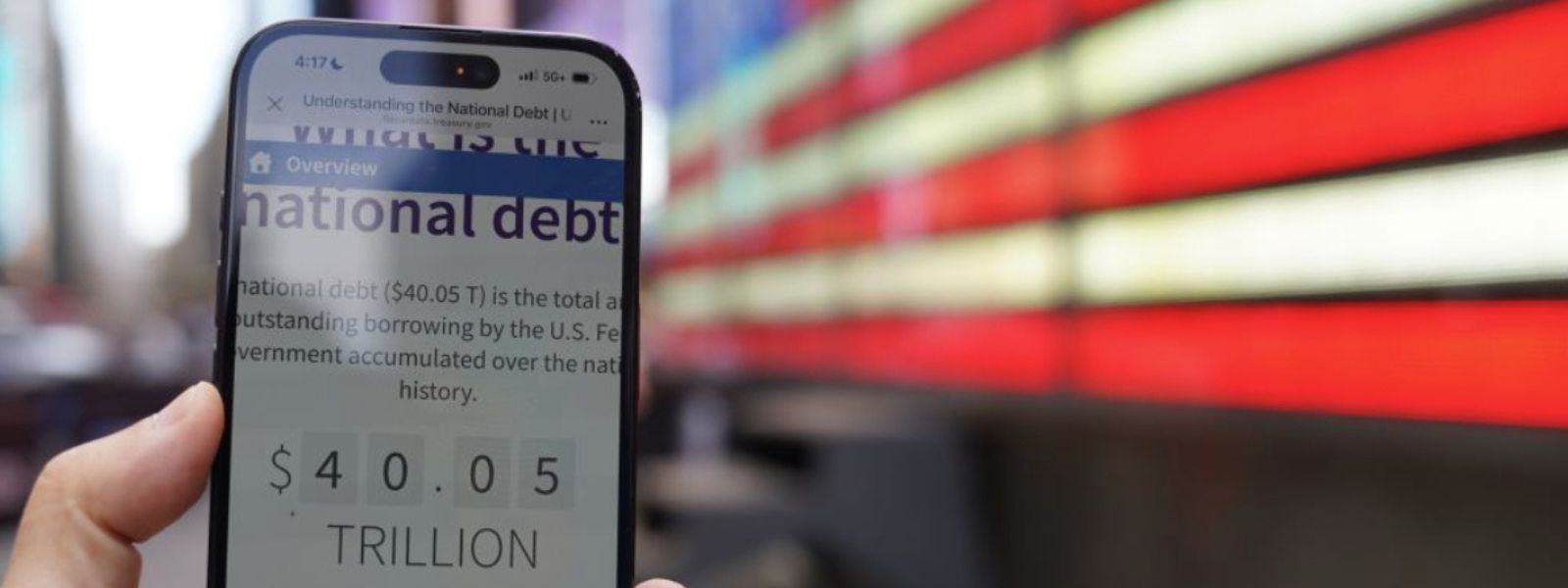 US National Debt Passes $40tn